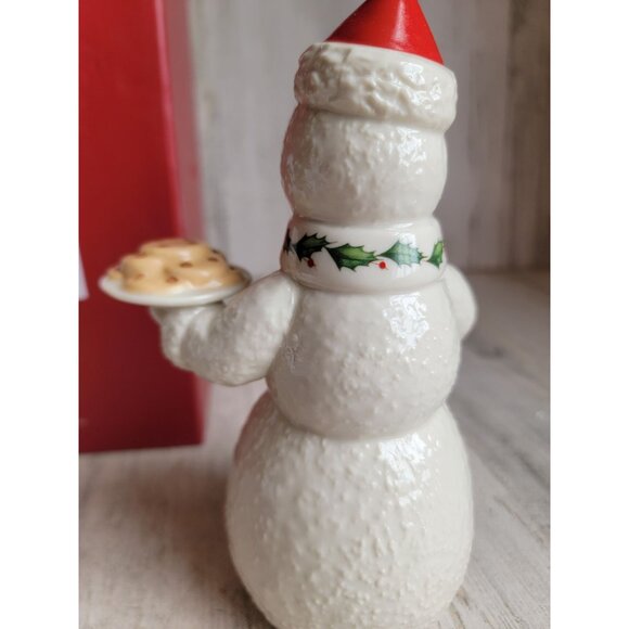 Lenox NEW holiday treats snowman Xmas figure hot cocoa home - Picture 4 of 6
